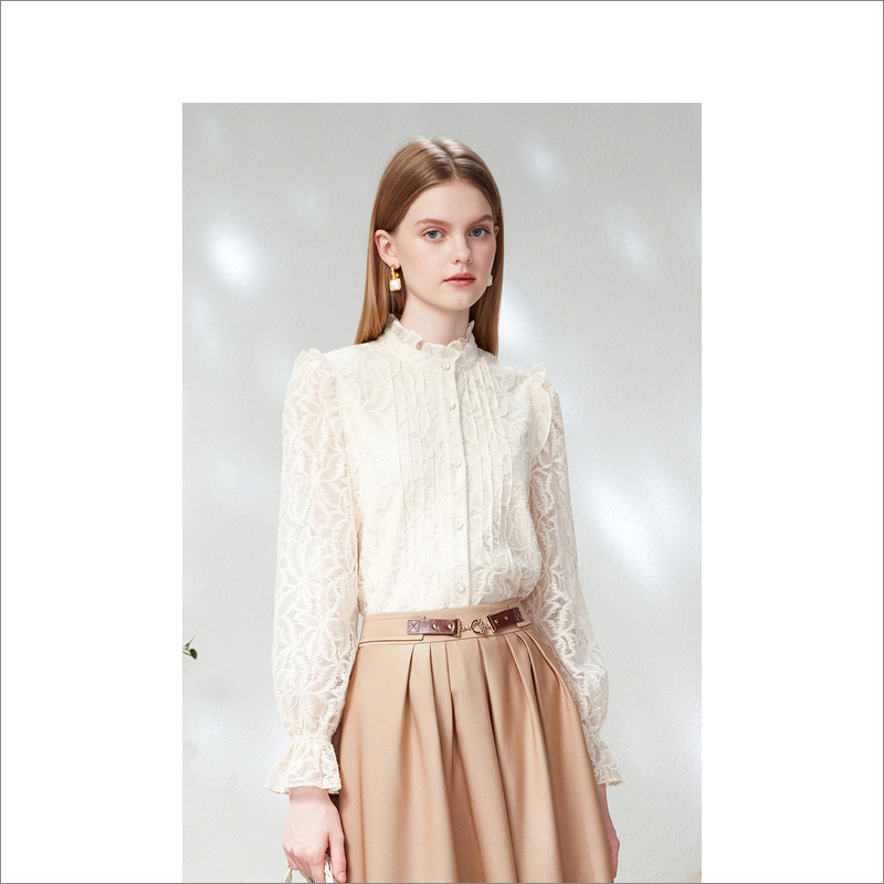 【12.25日发货36-44码预售均已上】音儿美地女装2023春季新款衬衫LC33130048