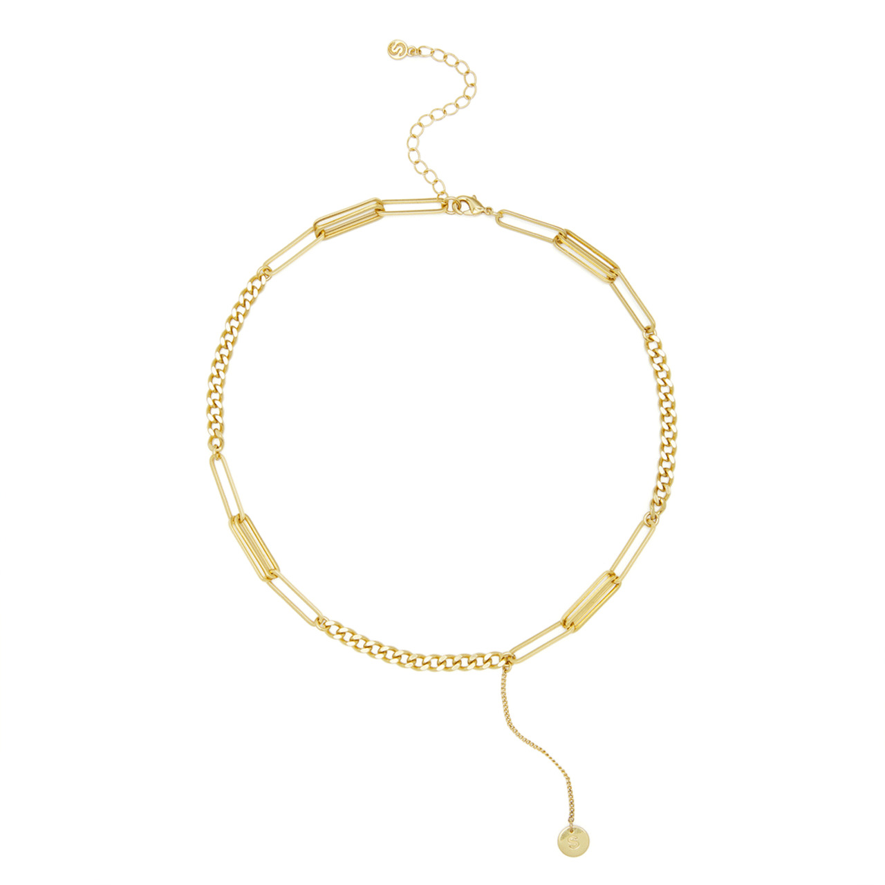 (一口价)INSUN恩裳商场同款2022冬季新品时尚小众设计感简约吸睛金色风百搭项链9C32596010