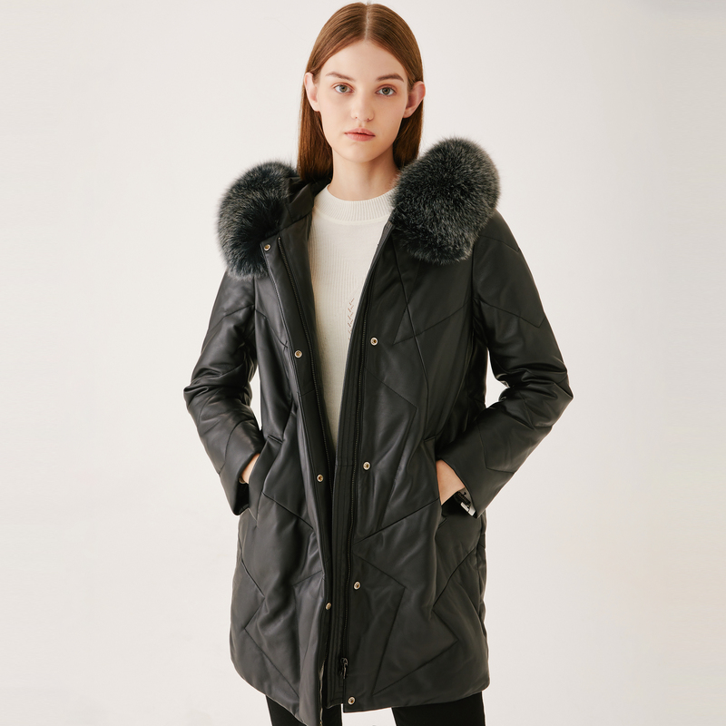 【11.29 10点一口价】XII BASKET十二篮22年冬季时尚皮羽绒7C52509330