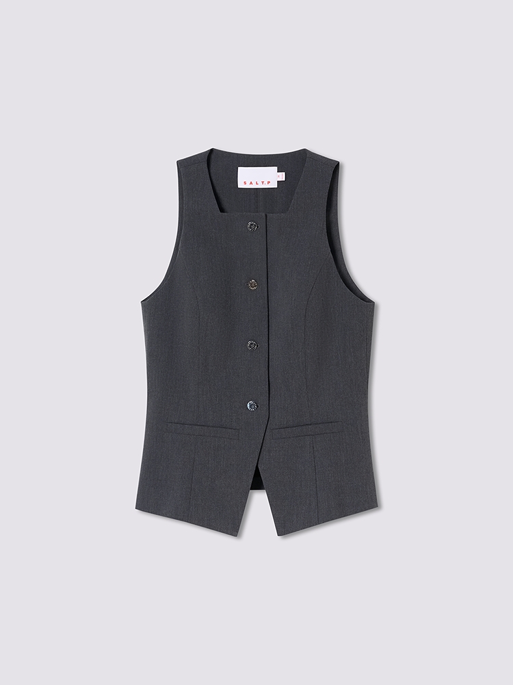 SALT.P可颜 2026夏季新款率性收腰马甲AC36201030