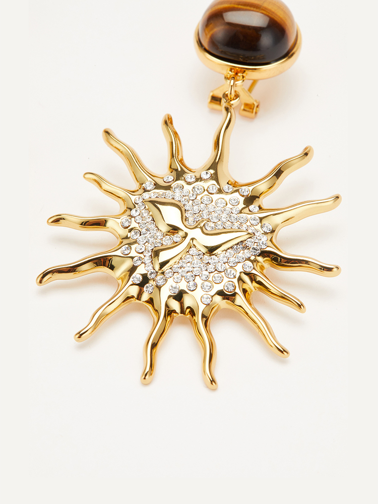 SongofSong歌中歌2024夏季金色太阳王耳环5C34294010