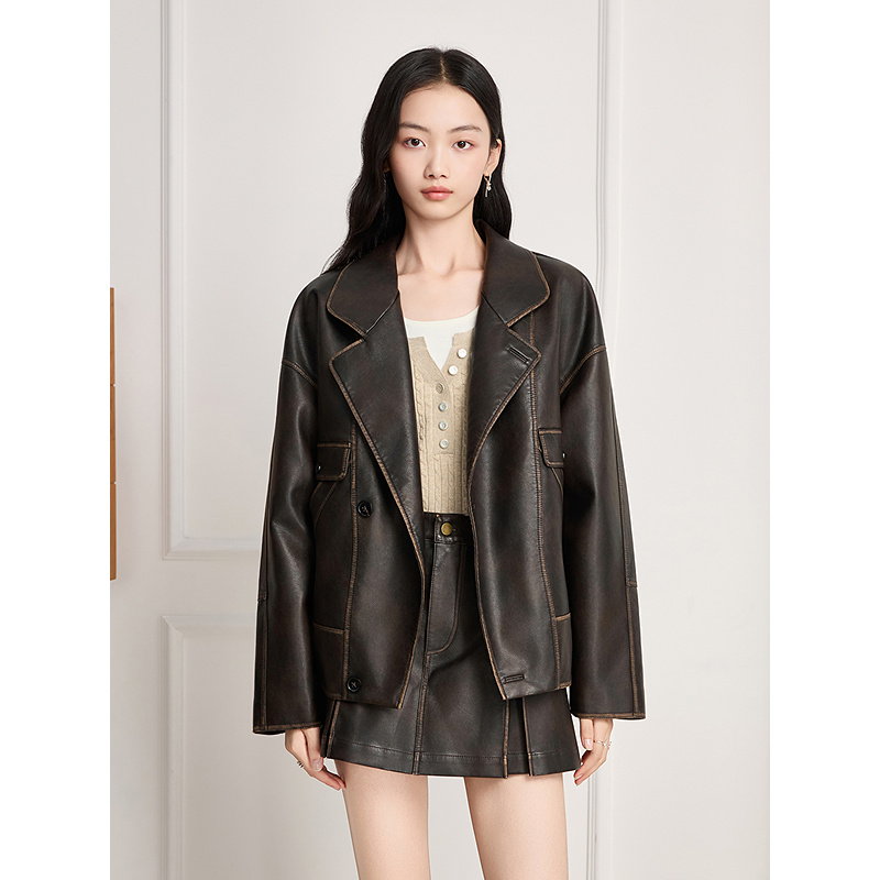 Goodland美地2025冬季新款皮衣LC35509090