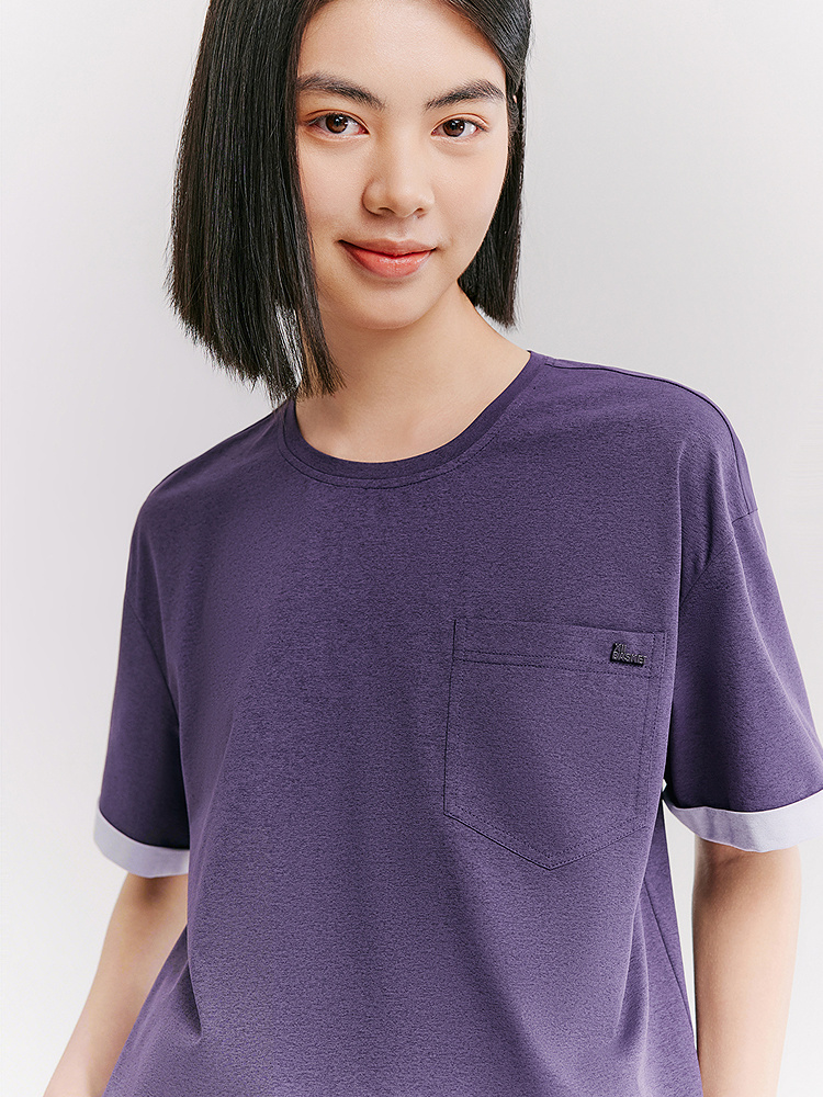 XII BASKET十二篮26夏新款松弛感通勤口袋时尚百搭慵懒T恤7C36260140