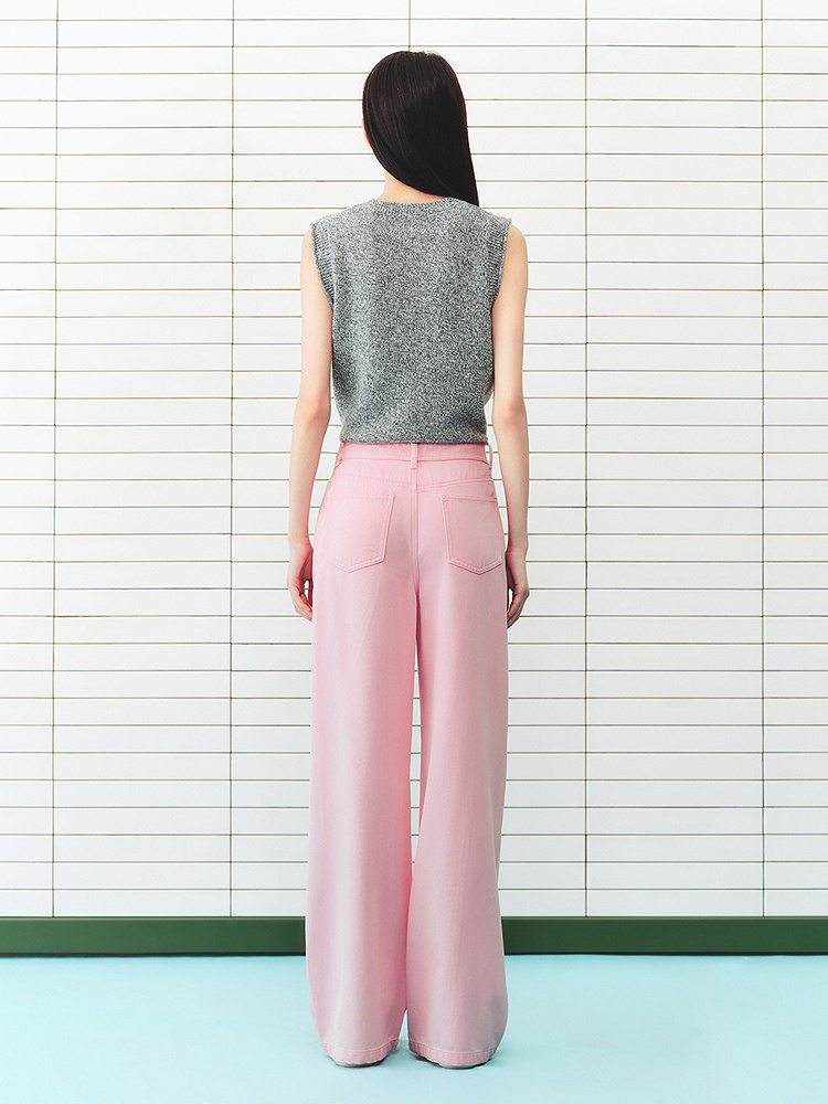 ToyzY2026春季新款洋气百搭莱赛尔亲肤垂坠感牛仔裤ZC36120640