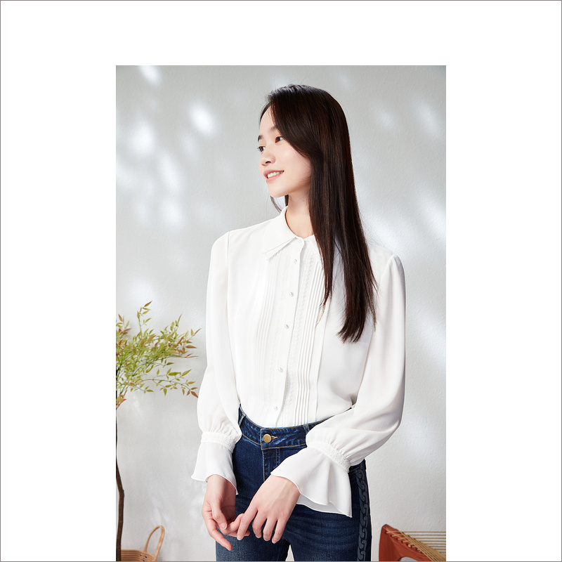【12.21日发货36-44码预售均已上】音儿美地女装2023春季新款衬衫LC33130098