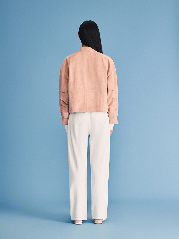 PSALTER诗篇 气质多巴胺粉色皮衣6C36109040