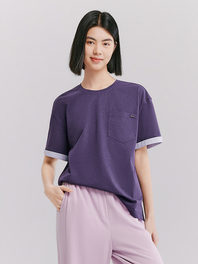 XII BASKET十二篮26夏新款松弛感通勤口袋时尚百搭慵懒T恤7C36260140