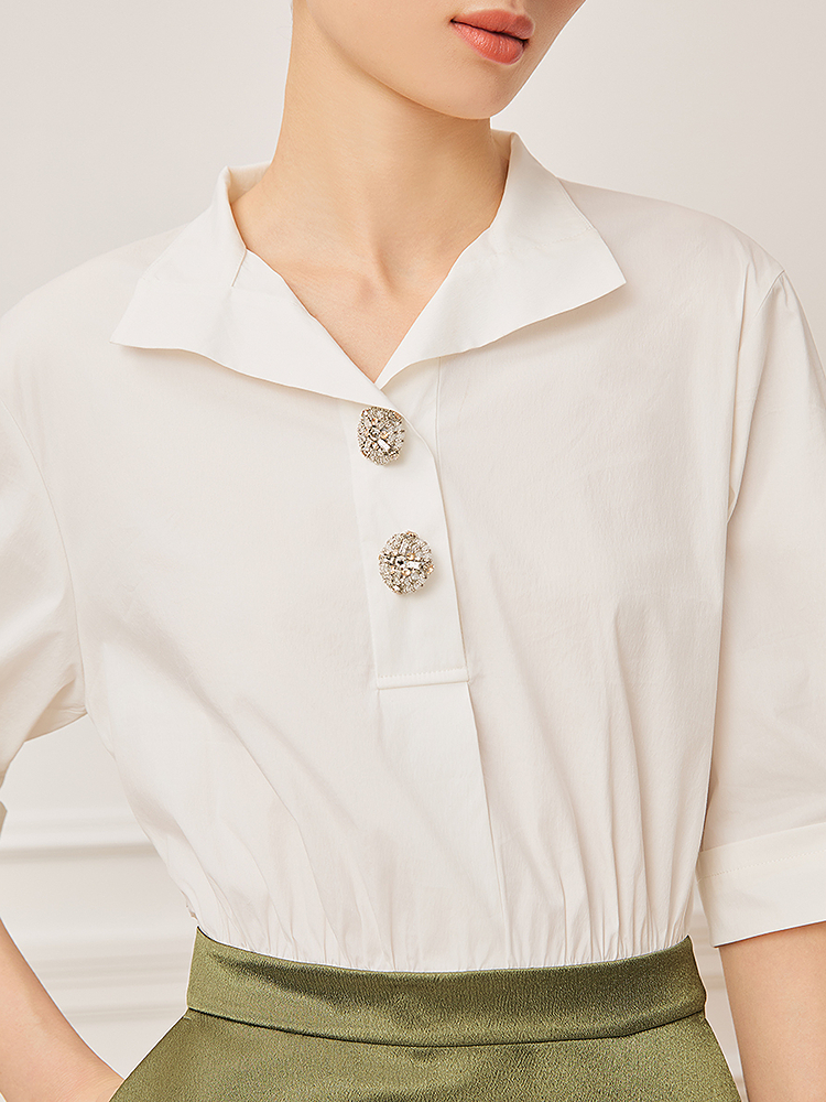 Song of Song歌中歌2026春季假两件拼接通勤衬衫连衣裙5C66105150