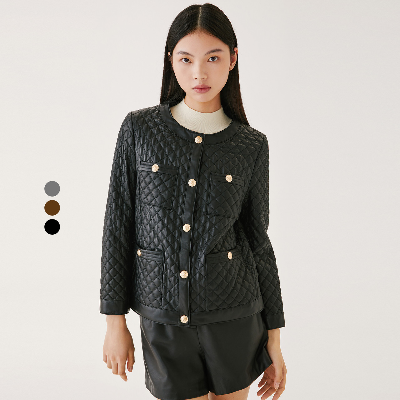 【一口价】XII BASKET十二篮22年冬季时尚皮衣7C52509280