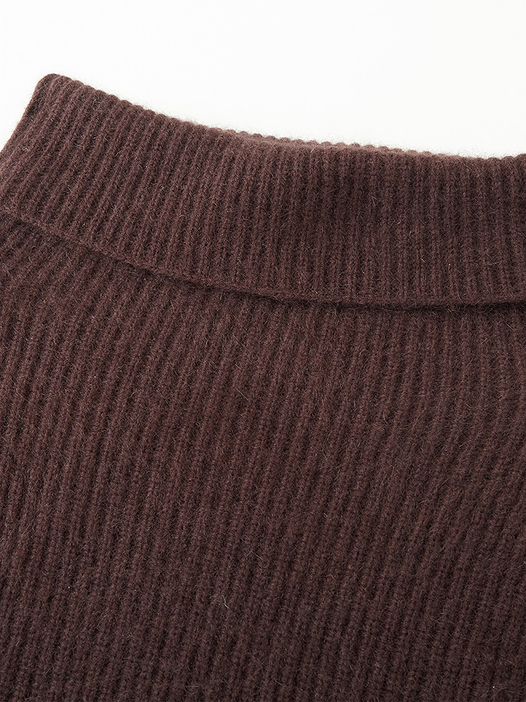 INSUN恩裳2025冬季极简绒感围巾9C35590020