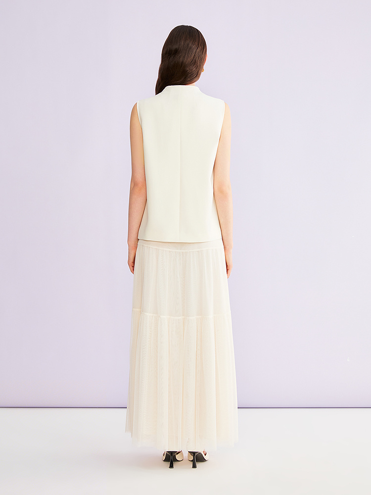 【新中式】YINER音儿2026夏季新款优雅斜襟盘扣重工刺绣H型马甲8236201418