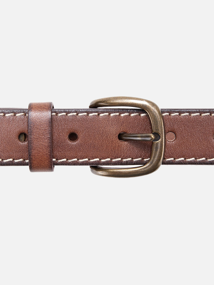 INSUN恩裳2024冬季复古高级感皮带女士真皮9C34595020