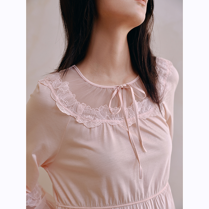 女士丝光棉莫家居睡裙8J54205060