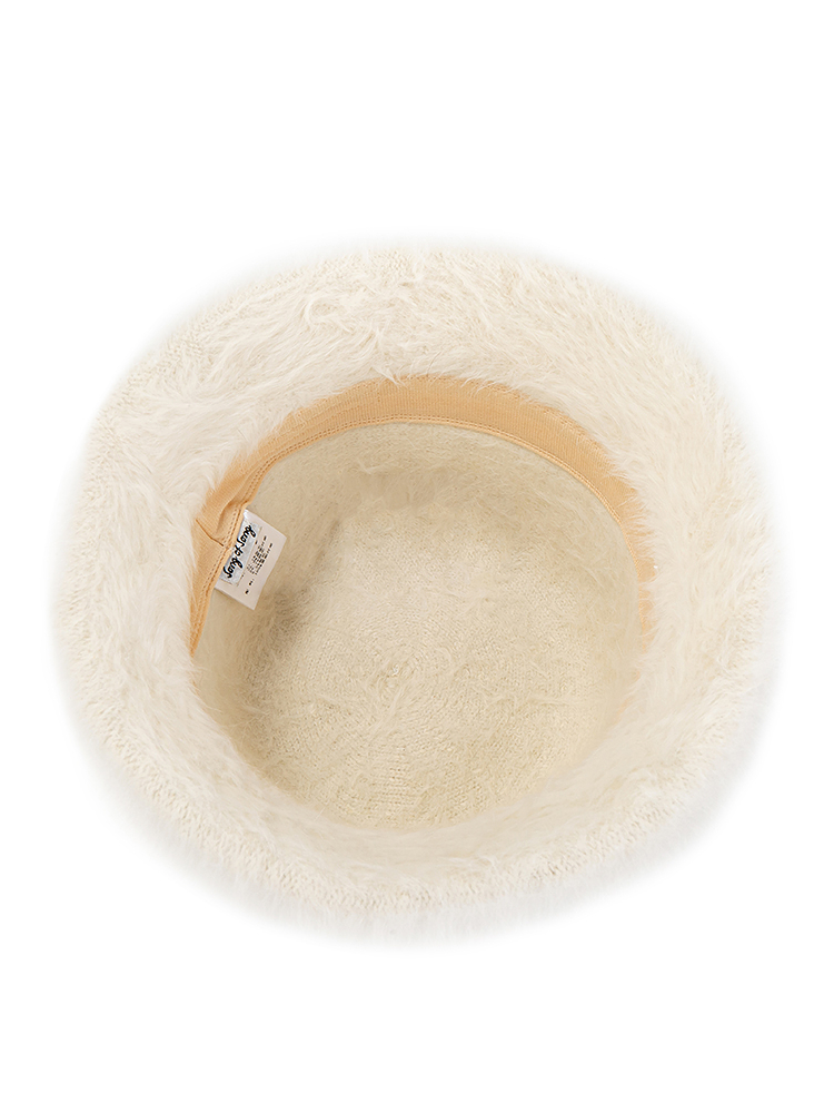 Song of Song歌中歌2025白色兔毛时尚女帽5C35593010