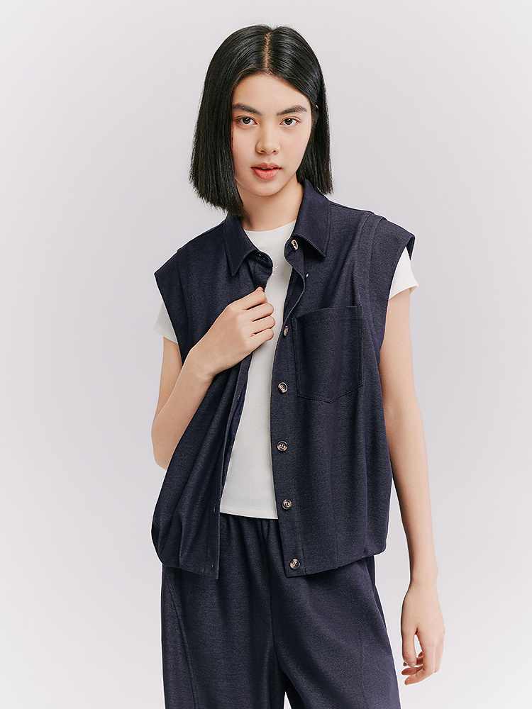 XII BASKET十二篮专选26夏新款户外设计感通勤百搭无袖休闲马甲7C66201160