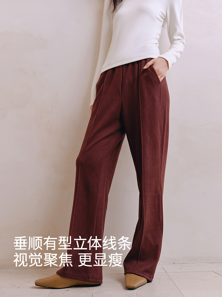 复古螺纹休闲卫裤8J35527090