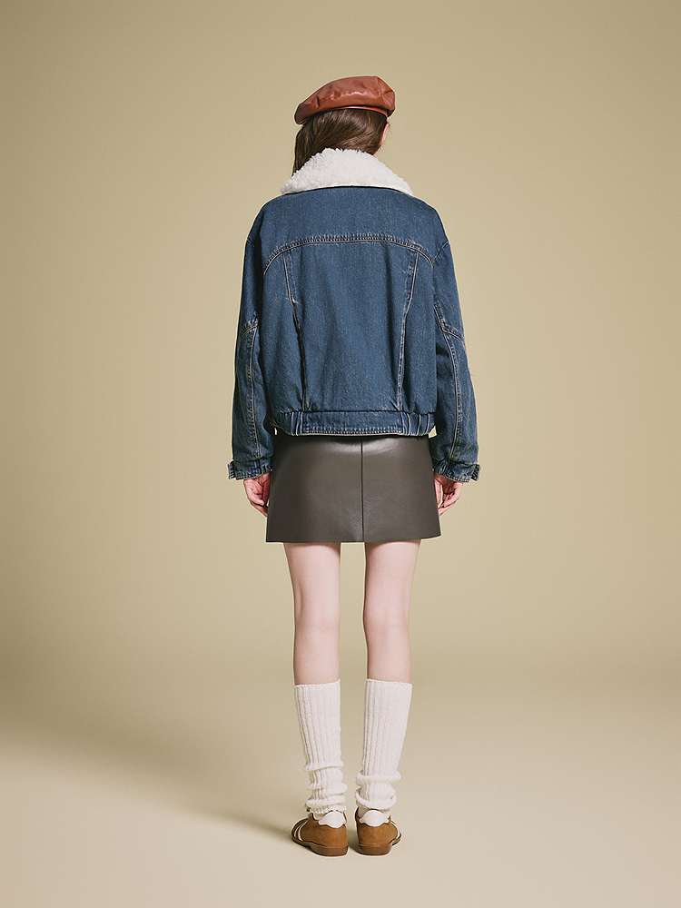 PSALTER诗篇 复古牛仔鹅绒羽绒服6C65108123