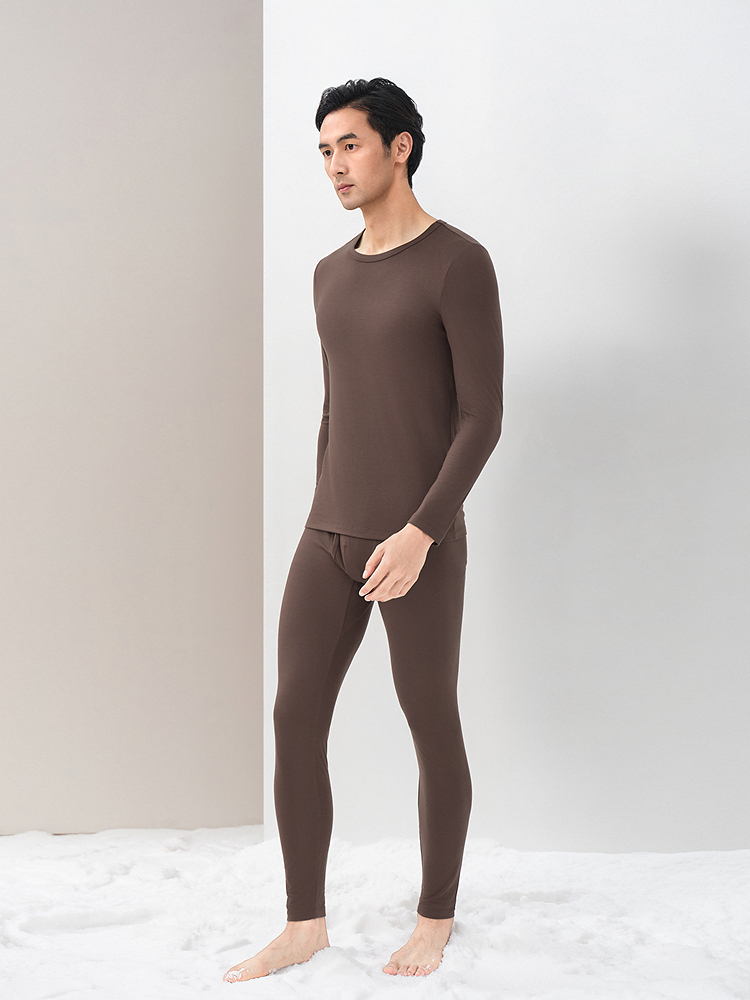 膨体腈纶双面绒男士保暖套装8J35510010