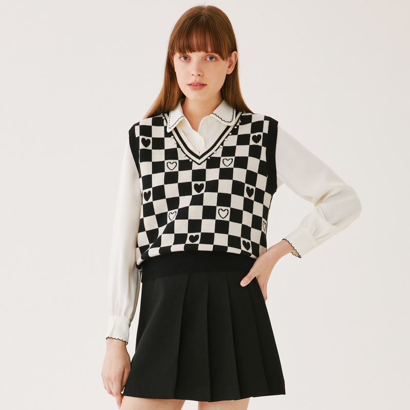 XII BASKET十二篮22年秋季时尚针织马甲7C52340020