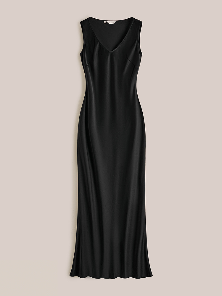 OBBLIGATO奥丽嘉朵2026夏季新款缎面醋酸多场合收腰鱼尾连衣裙1C36205370