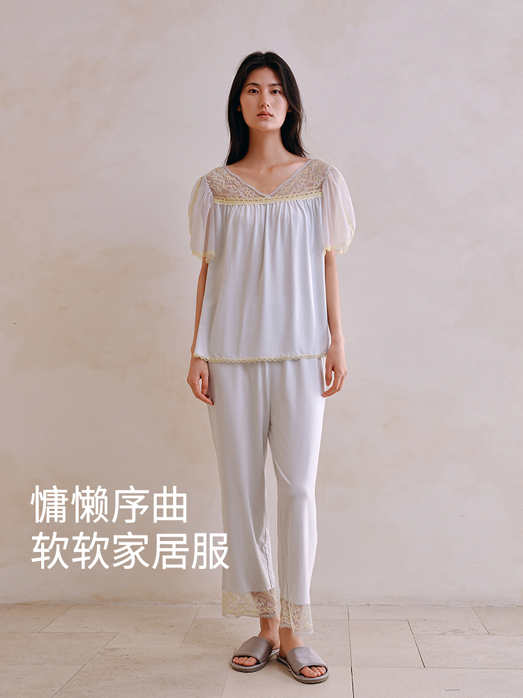 80S莫代尔蕾丝家居套装8J54205090