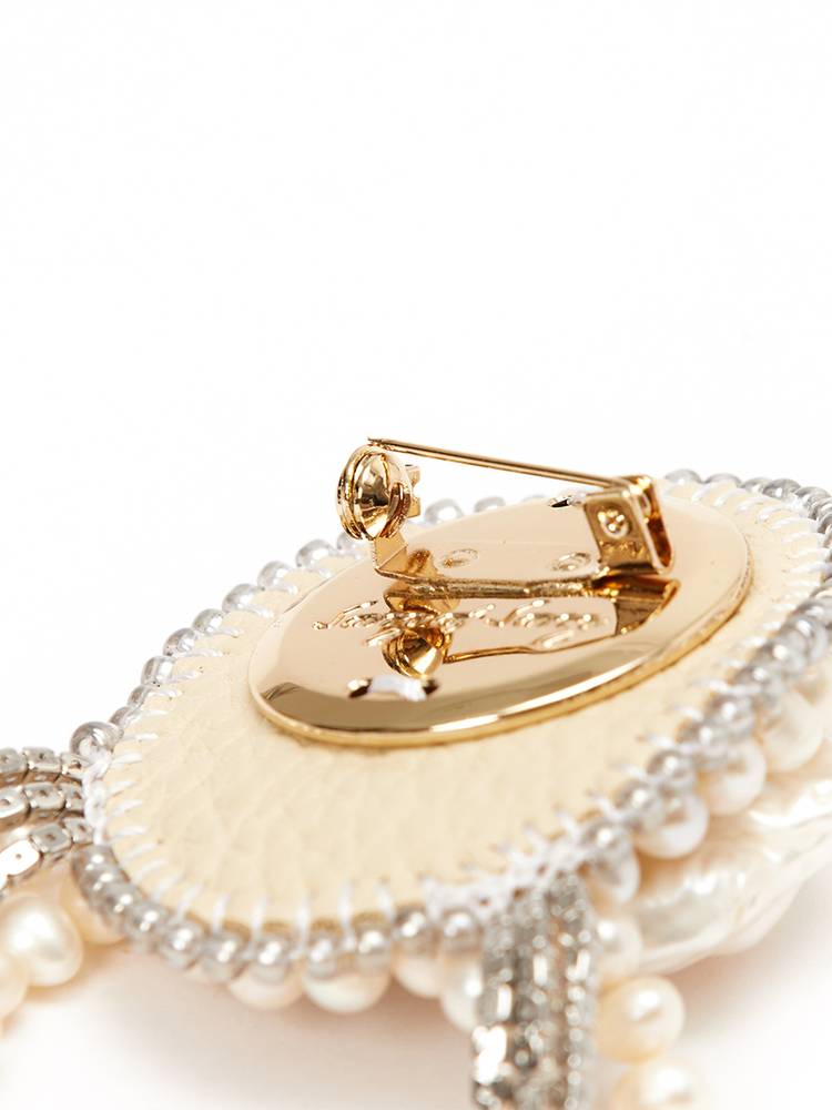 SongofSong歌中歌24春银色巴洛克珍珠装饰胸针5C34194050