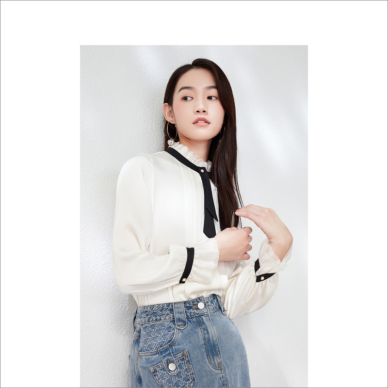 【12.21日发货36-44码预售均已上】音儿美地女装2023春季新款衬衫LC63130240