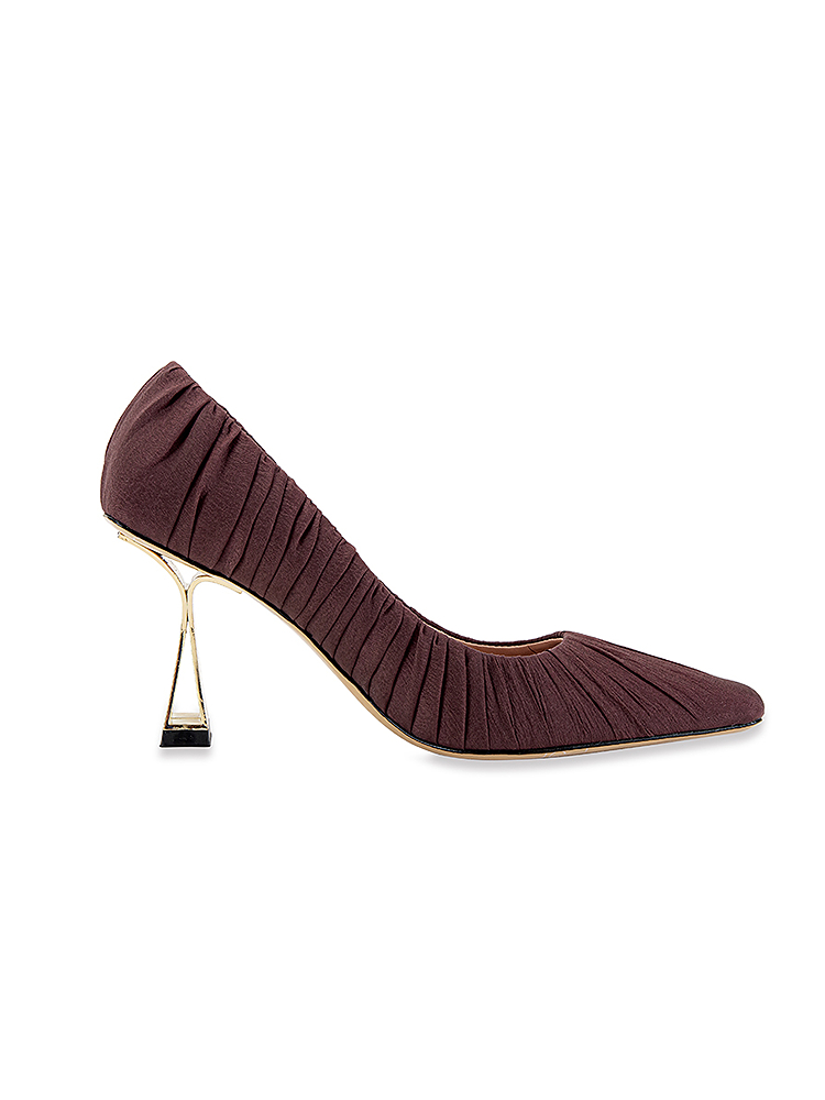 Song of Song歌中歌2025秋季红棕色羊皮高跟鞋5C35392010