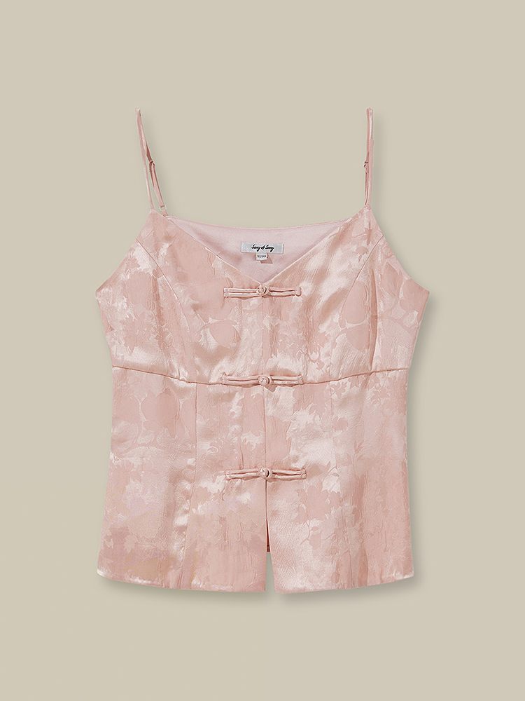 Song of Song歌中歌2026春季新品豆沙粉新中式提花吊带背心5C36104030