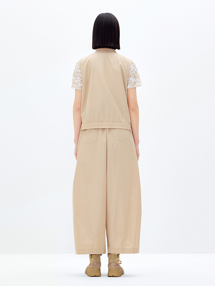 XII BASKET十二篮25夏三醋酸舒柔特工装风户外休闲马甲7C35201130