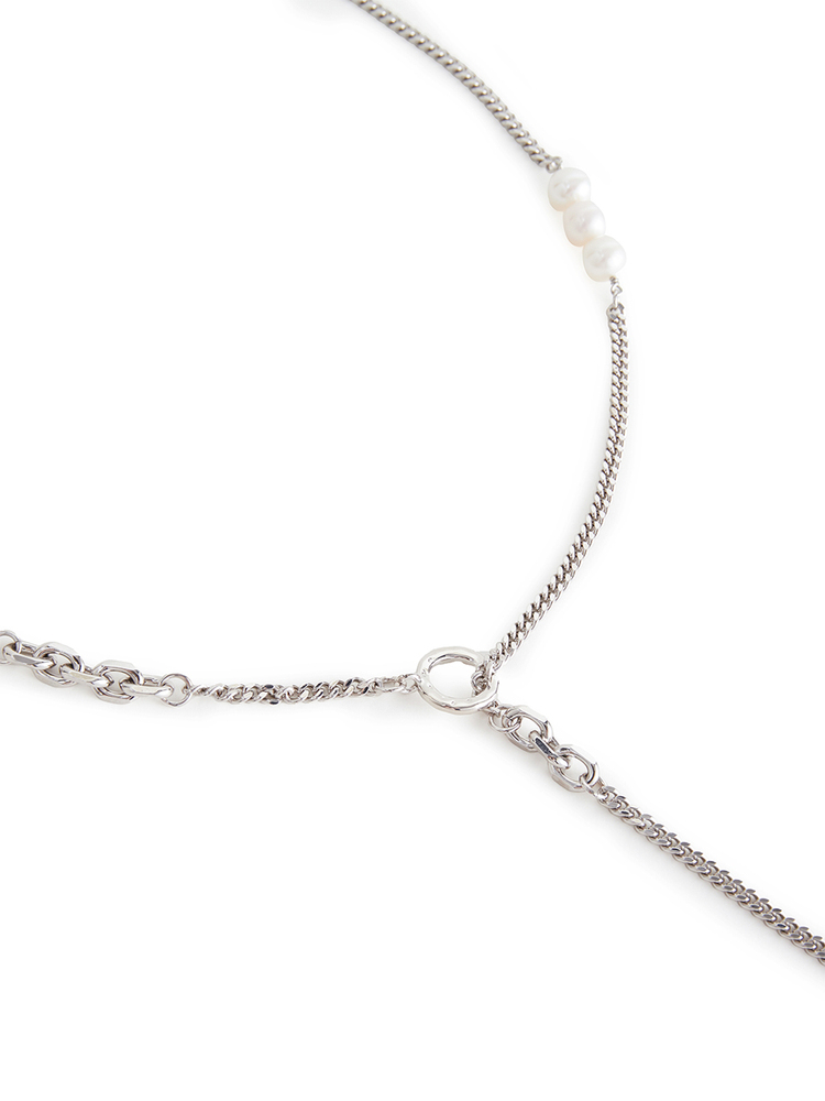 INSUN恩裳2024秋季天然淡水珍珠拼接设计感项链9C34396030