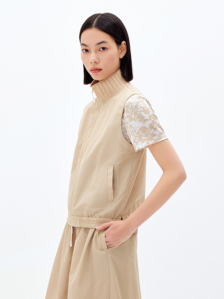 XII BASKET十二篮25夏三醋酸舒柔特工装风户外休闲马甲7C35201130