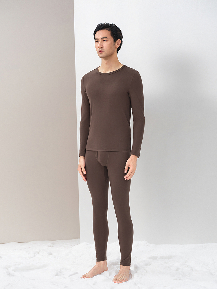 膨体腈纶双面绒男士保暖套装8J35510010