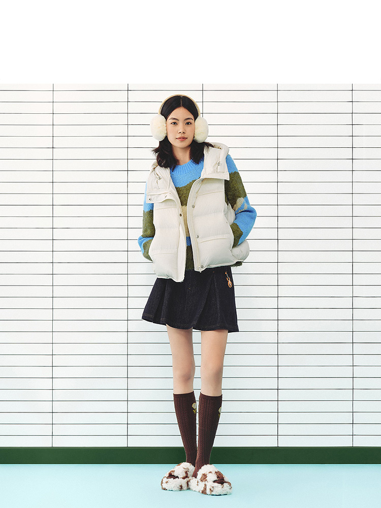 ToyzY2026冬季新款轻盈温暖泡芙感马甲羽绒服ZC36508420