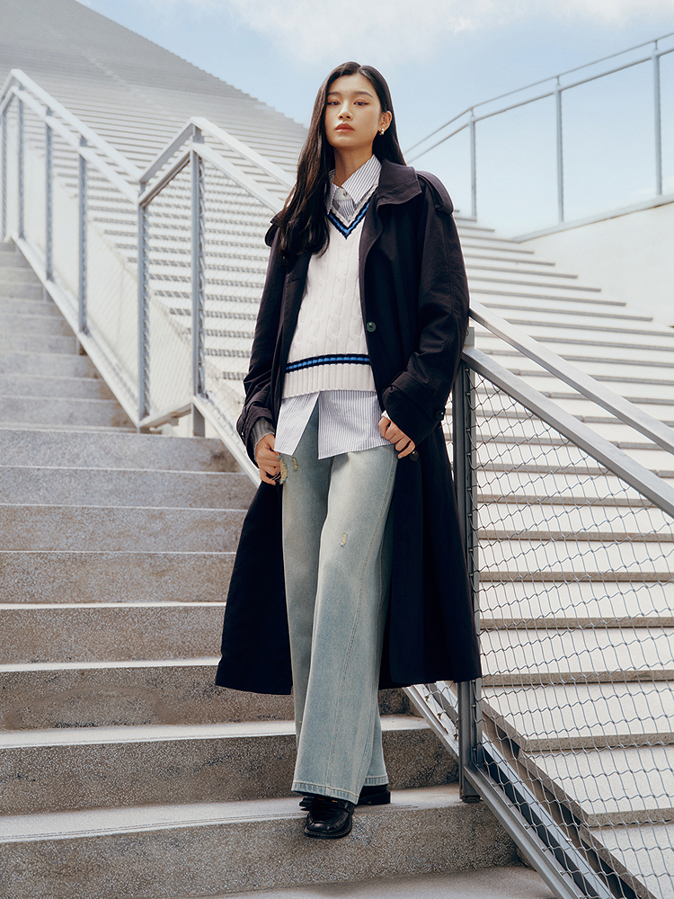 PSALTER诗篇 2026春季新款都市时尚长款风衣6C36107060