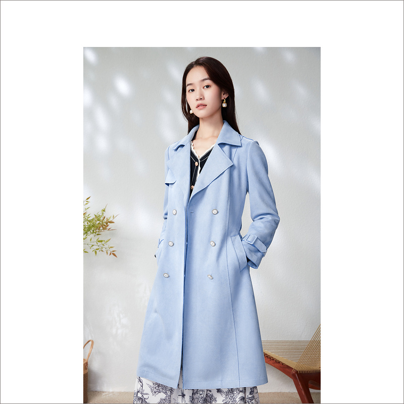 【12.21日发货36-44码预售均已上】音儿美地女装2023春季新款风衣LC33107058