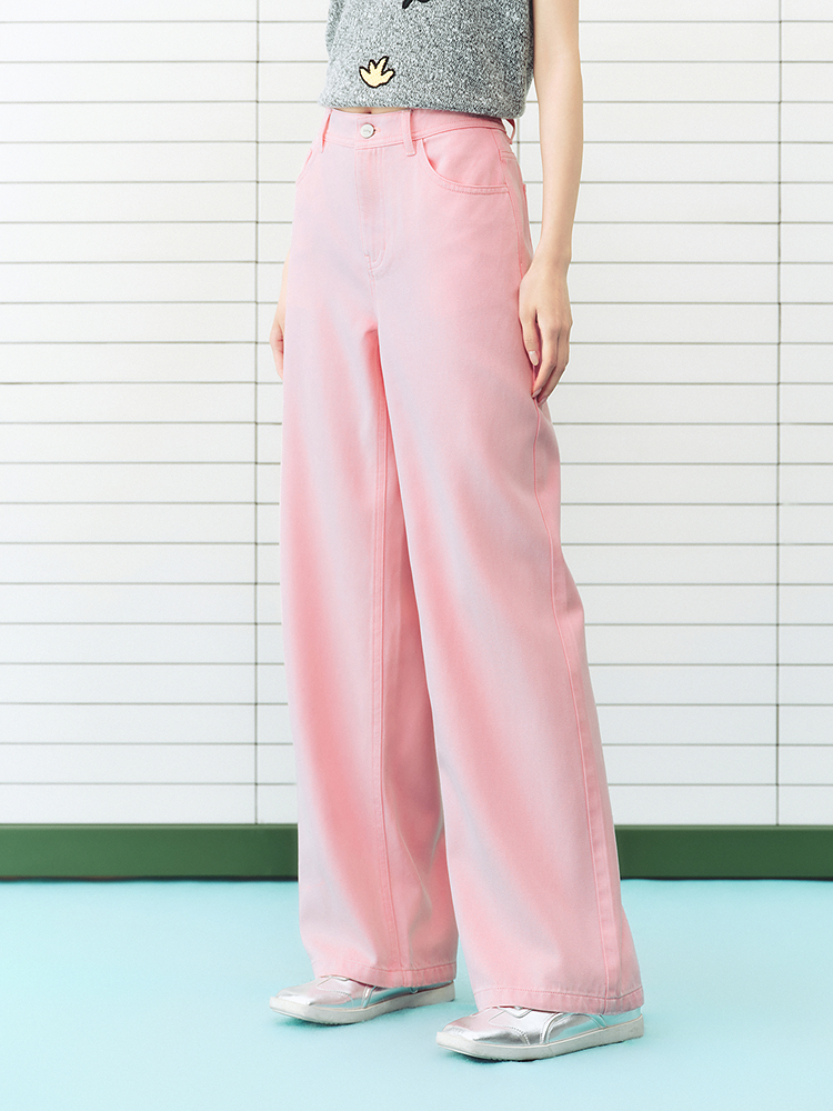 ToyzY2026春季新款洋气百搭莱赛尔亲肤垂坠感牛仔裤ZC36120640