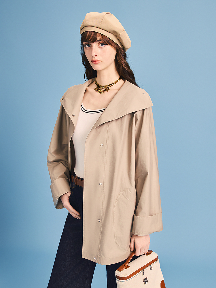 PSALTER诗篇 2026春季新款时尚立领风衣6C66107033