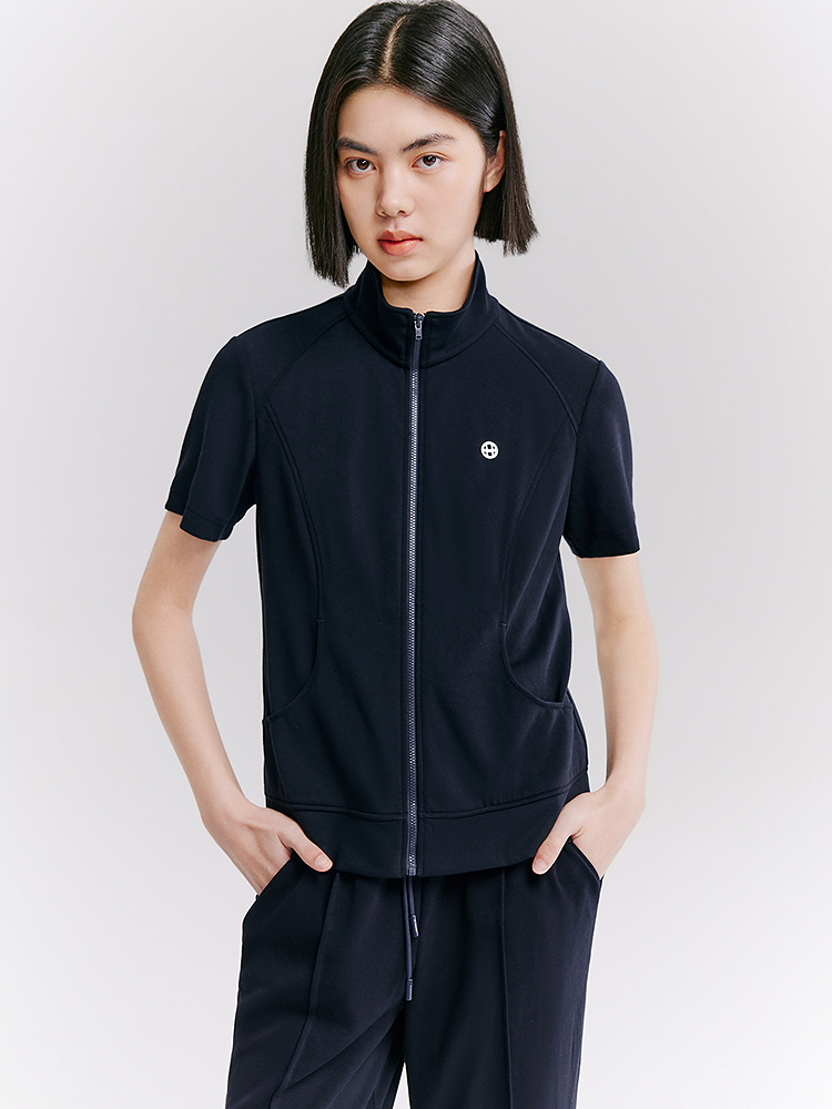 XII BASKET十二篮专选26夏新款透气立领户外运动短袖外套7C66210120