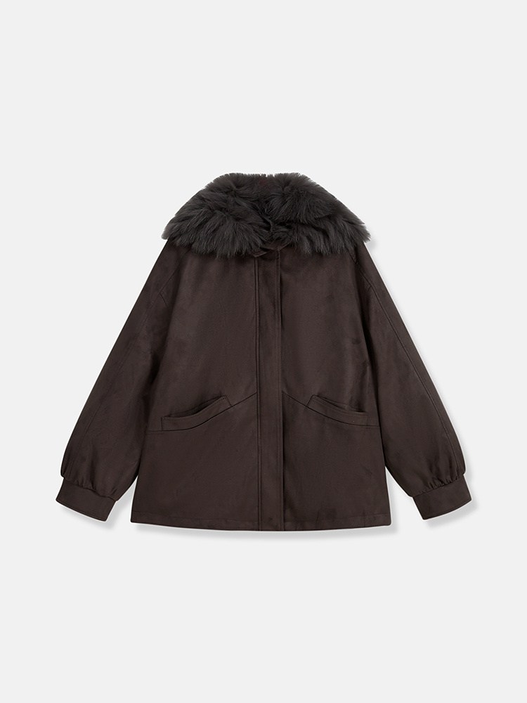 26年音儿春季新款狐狸毛白鹅绒【可拆卸】8C66108136