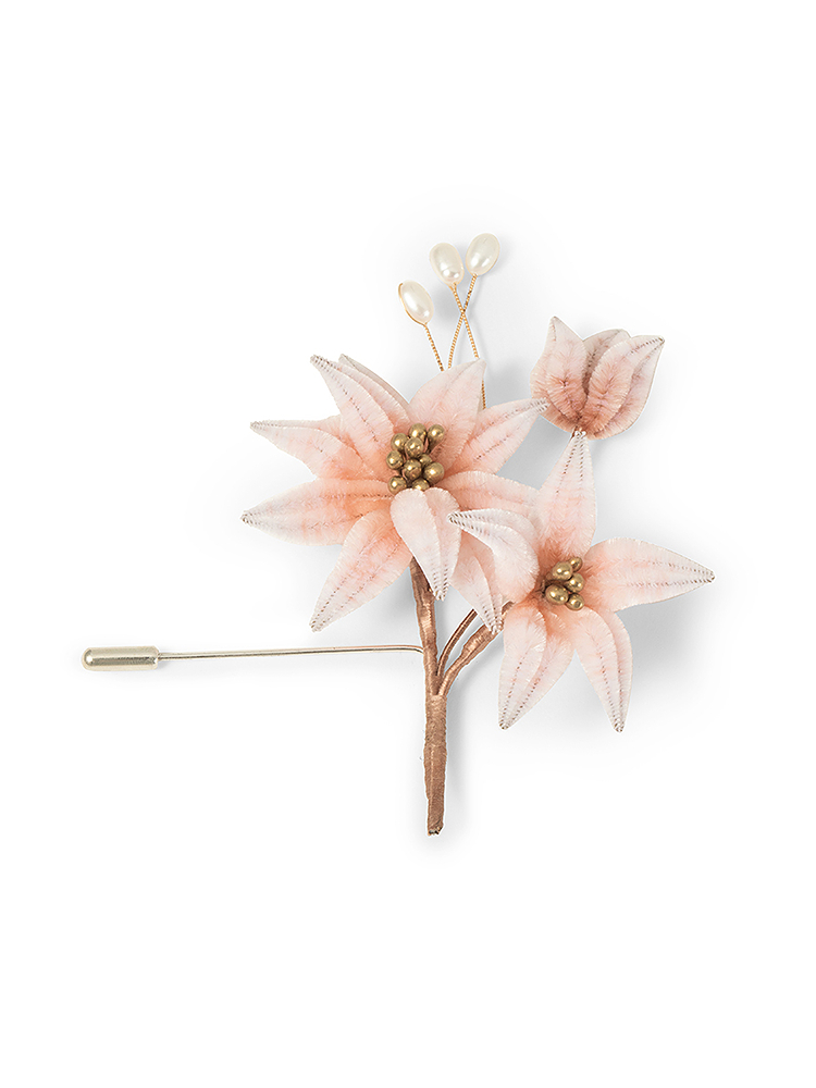 SongofSong歌中歌2025春季纯手工制作非遗绒花胸针5C35194040