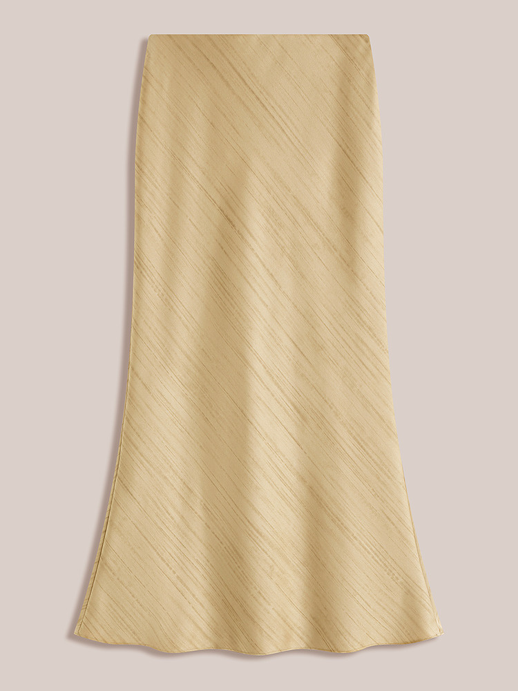 OBBLIGATO奥丽嘉朵2026秋季新款高腰显瘦斜裁纹理光泽感鱼尾半裙1C66350020