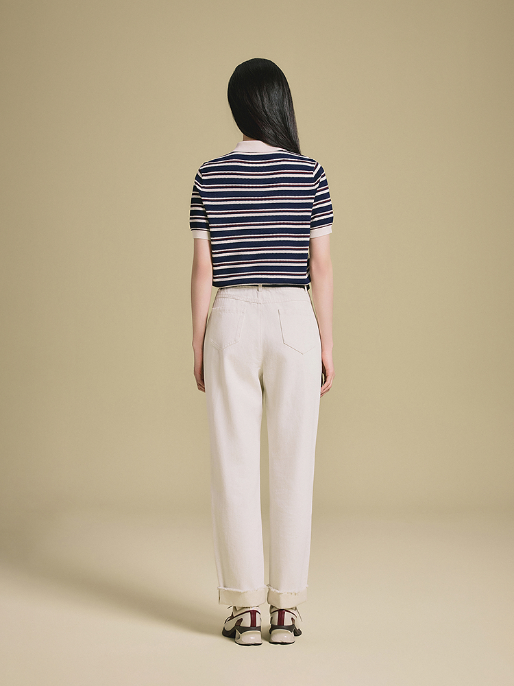 PSALTER诗篇 2026夏季新款复古条纹毛针织衫6C66206273